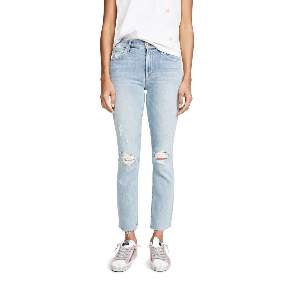 Mother The Rascal Ankle Snippet Slim Straight Jean Blast from the Past 25